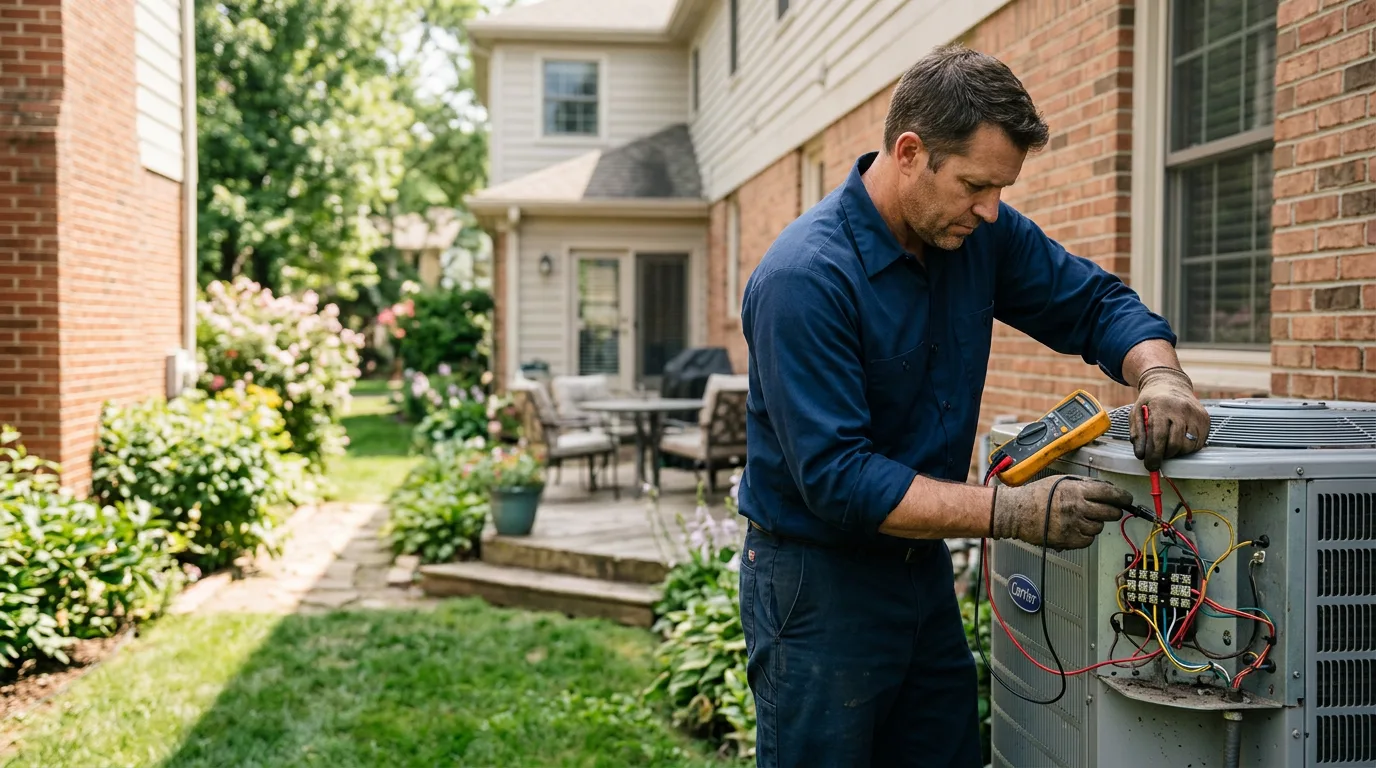 HVAC technician working near Slatedale, PA